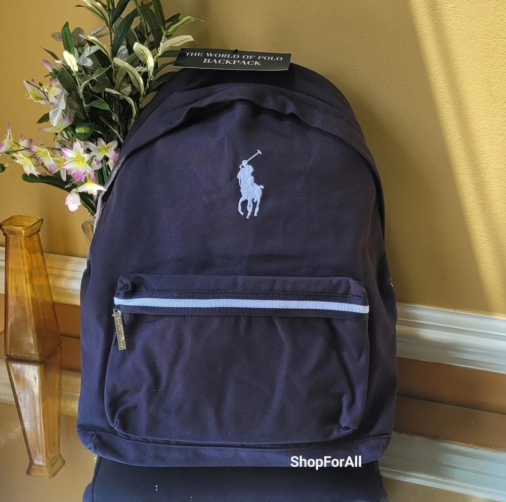 Polo by Ralph Lauren Navy Backpack - Picture 5 of 8